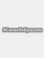Наклейка на авто "СвоихНеБросаем" виниловая. Своих не бросаем. Белые и черные