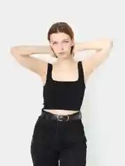Черный топ женский
