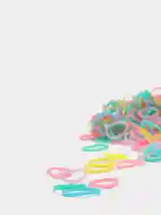 Бронзовый резинки для волос силиконовые, 500+шт