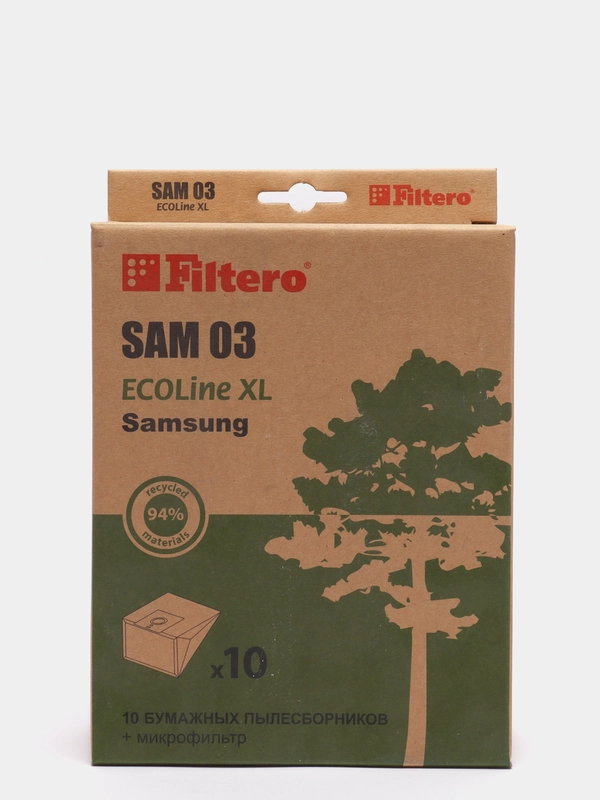 Бумажные мешки-пылесборники Filtero SAM 03 (S-bag) ECOLine