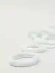 Резинки мягкие, белые, 10 штук