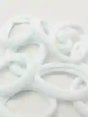 Резинки мягкие, белые, 10 штук