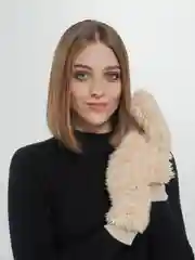 Варежки меховые Teddy на подкладе