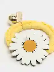 Желтый резинки для волос, с ромашкой, цветные