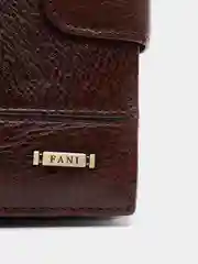 Коричневый бумажник мужской Fani из натуральной кожи с автодокументами и паспортом
