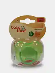 Зеленый соска-пустышка Baby Land силиконовая ортодонтическая, 0 мес+