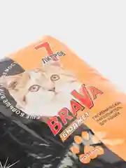 Наполнитель BRAVA "Бюджет" оранжевый 7л для кошек , Брава