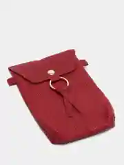 Багровый сумка для мобильного телефона из эко кожи