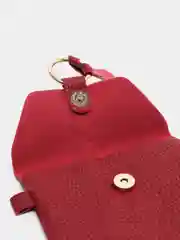 Багровый сумка для мобильного телефона из эко кожи