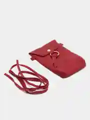 Багровый сумка для мобильного телефона из эко кожи