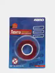 Лента клейкая двухсторонняя монтажная 6 мм*1,5 м. ABRO EMT-006-R