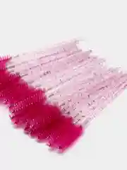 Коралловый щёточка для ресниц и бровей, с блестками, 50 шт
