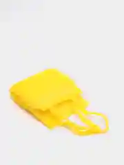Желтый мочалка КОРОТКАЯ С ПОРОЛОНОМ 29х13 см