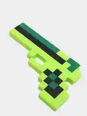 Зеленый пистолет по мотивам игры Minecraft (Майнкрафт)