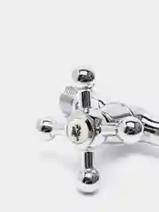 Кран водоразборный с аэратором Fresso, 1/2", вентильный, ручка крест, хром