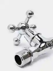 Кран водоразборный с аэратором Fresso, 1/2", вентильный, ручка крест, хром