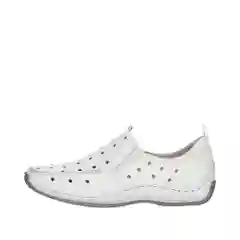 Белый туфли женские Rieker из натуральной кожи