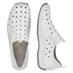 Белый туфли женские Rieker из натуральной кожи