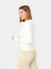 Белый пуловер женский