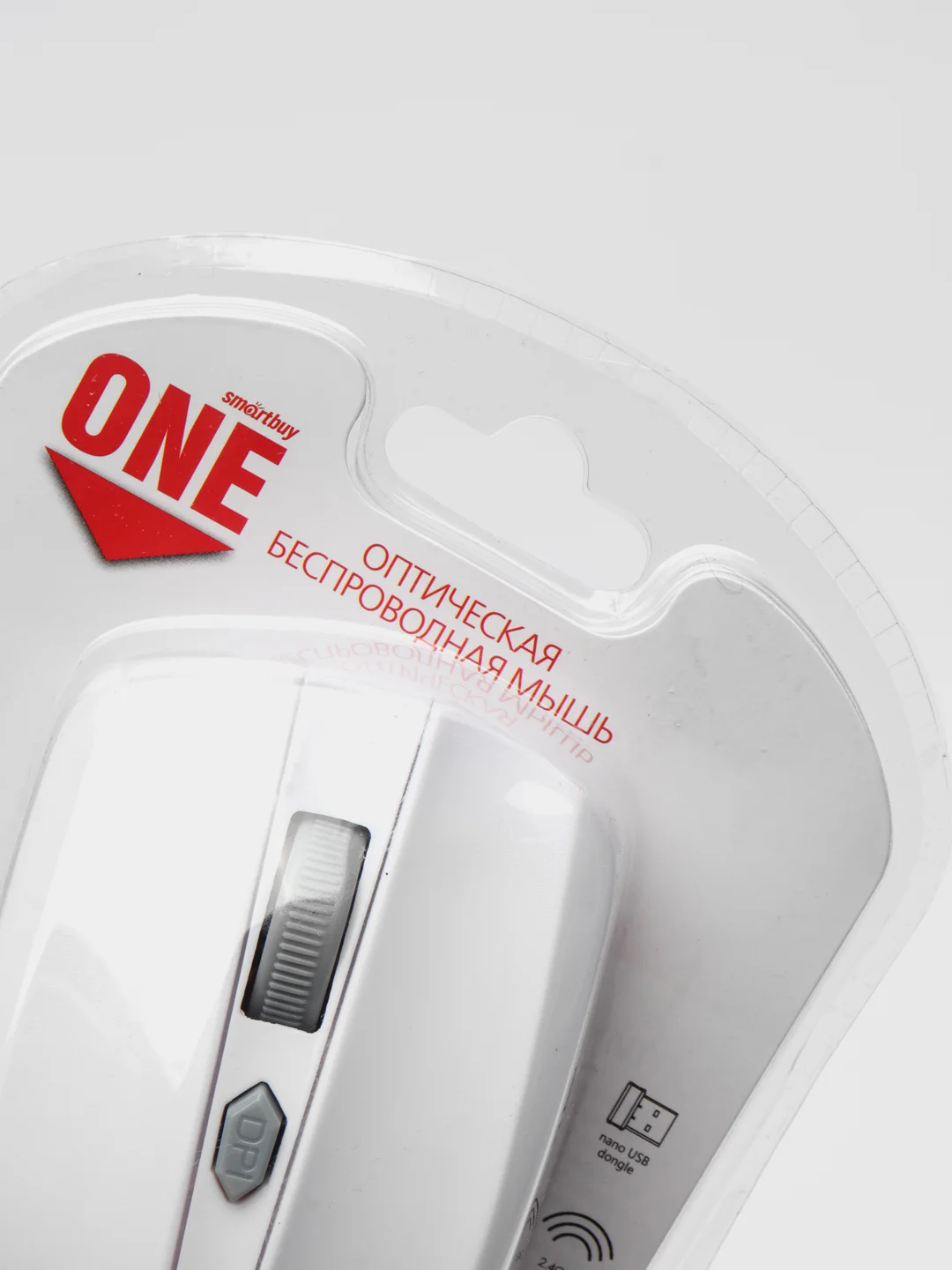 Белый мышь беспроводная SmartBuy ONE - SBM-352 AG-K