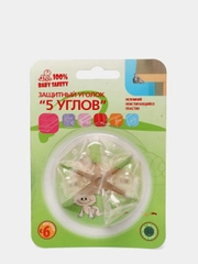 Накладки на углы, силиконовые уголки для мебели, защитные накладки, Baby Safety (5 шт)