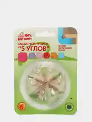 Прозрачный накладки на углы, силиконовые уголки для мебели, защитные накладки, Baby Safety (5 шт)