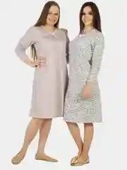 Сорочка ночная с длинным рукавом, утепленная