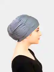 Серый шапочка для плавания "Ирис", тканевая