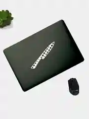 Белый переливающаяся наклейка Knife "Нож в ромбиках", без фона, на любую поверхность