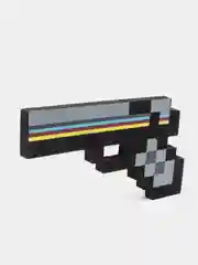 Черный пистолет по мотивам игры Minecraft (Майнкрафт)