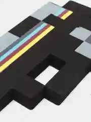 Черный пистолет по мотивам игры Minecraft (Майнкрафт)