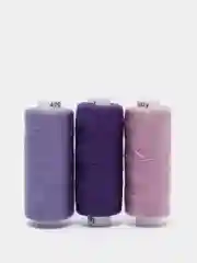 Набор бытовых ниток Ideal 40/2 366 м, п/э, Mix L, сиреневые оттенки, упаковка 10 штук