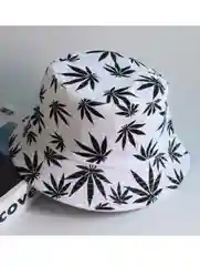 Белый панама унисекс, с принтом