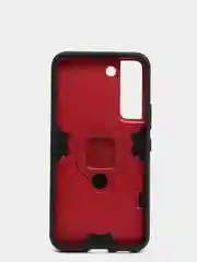 Красный чехол противоударный с кольцом-держателем на Samsung Galaxy S22 (Самсунг Галакси С22)