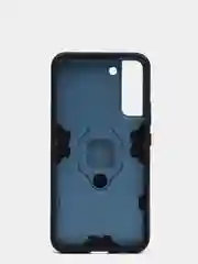Синий меланж чехол противоударный с кольцом-держателем на Samsung Galaxy S22+ (Plus) Самсунг С22 +
