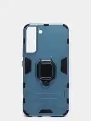 Синий меланж чехол противоударный с кольцом-держателем на Samsung Galaxy S22+ (Plus) Самсунг С22 +