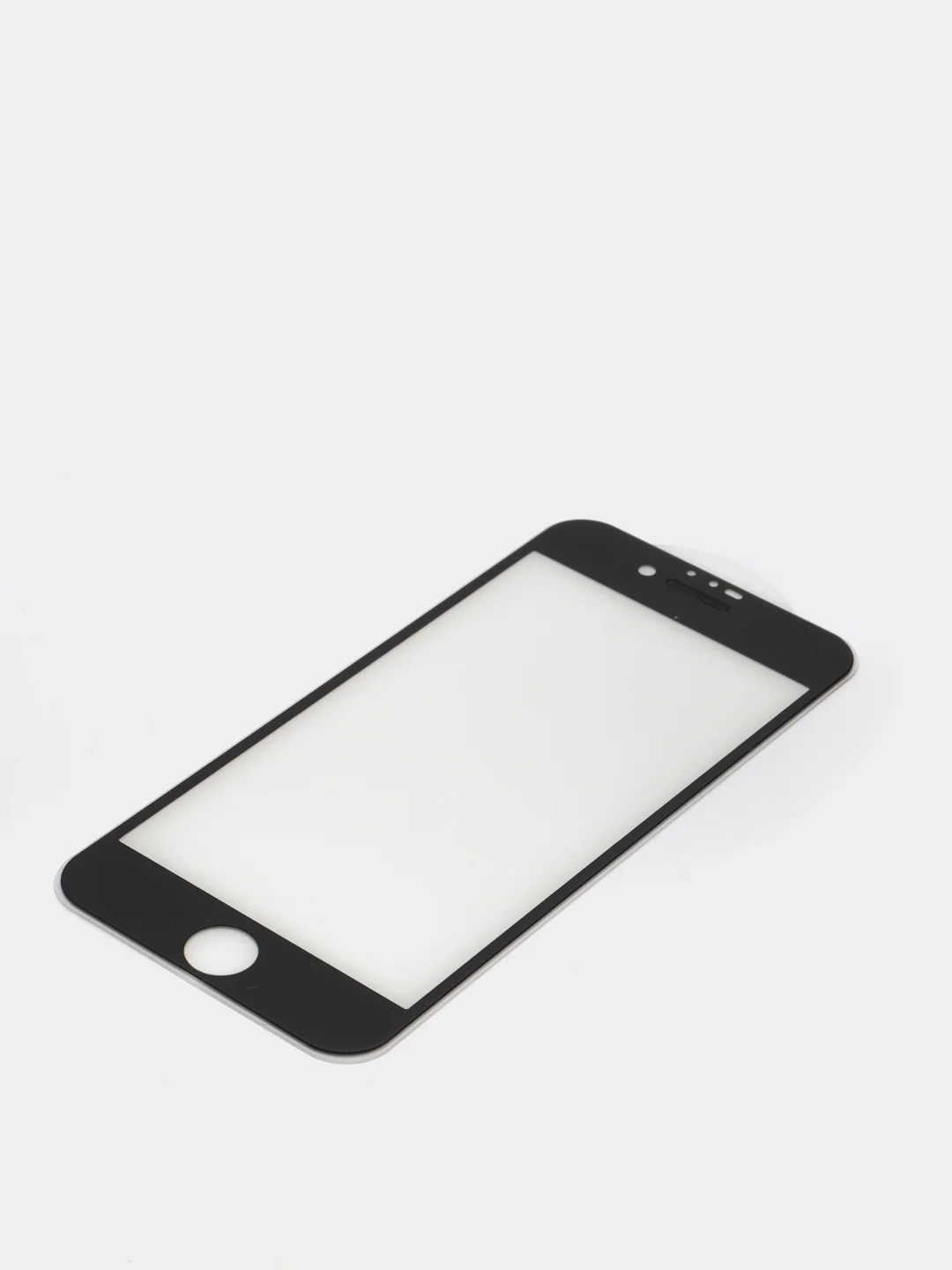 Защитное стекло iPhone 7 / iPhone 8, с защитной сеткой на динамике, черное