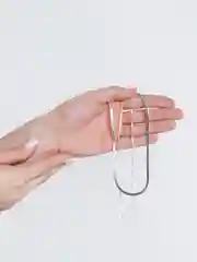 Двойная цепочка широкая и узкая