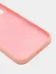 Пудровый чехол Silicone Case для iPhone 12/12Pro, закрытый низ