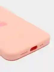 Пудровый чехол Silicone Case для iPhone 12/12Pro, закрытый низ