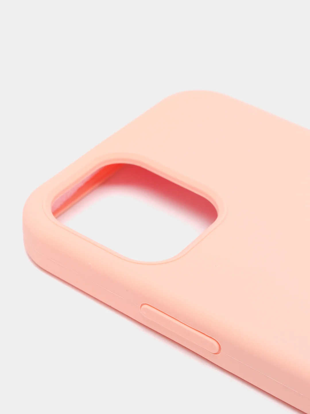 Пудровый чехол Silicone Case для iPhone 12/12Pro, закрытый низ