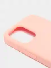Пудровый чехол Silicone Case для iPhone 12/12Pro, закрытый низ