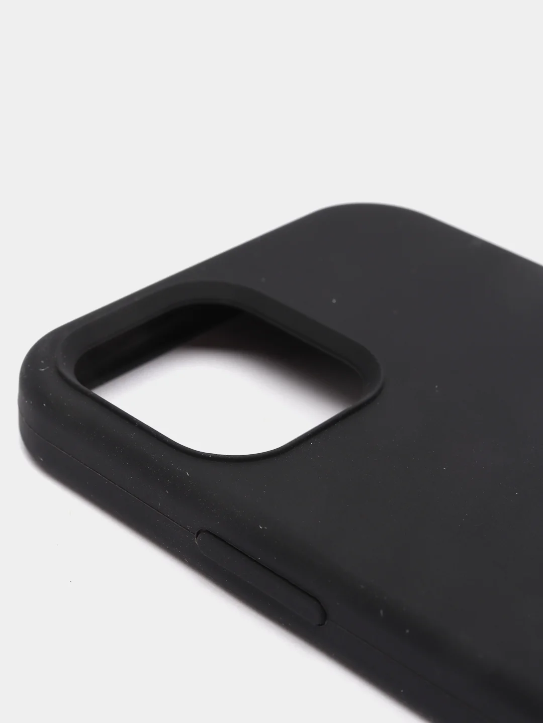 Черный чехол Silicone Case для iPhone 12/12Pro, закрытый низ