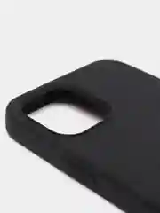 Черный чехол Silicone Case для iPhone 12/12Pro, закрытый низ