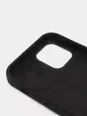 Черный чехол Silicone Case для iPhone 12/12Pro, закрытый низ