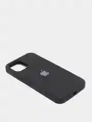 Черный чехол Silicone Case для iPhone 12/12Pro, закрытый низ