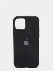 Черный чехол Silicone Case для iPhone 12/12Pro, закрытый низ
