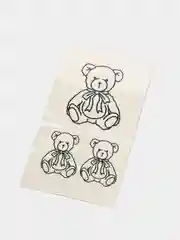Лайм временная переводная татуировка "Забавные мишки", 9,5х5,5 см
