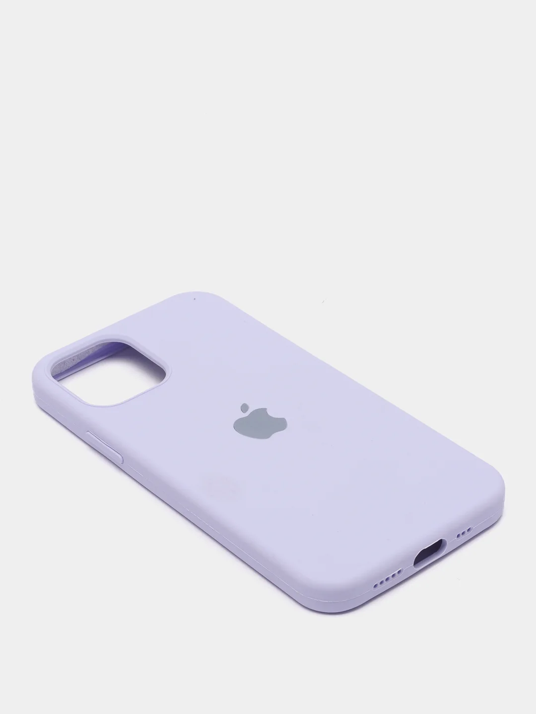 Лавандовый чехол Silicone Case для iPhone 12/12Pro, закрытый низ