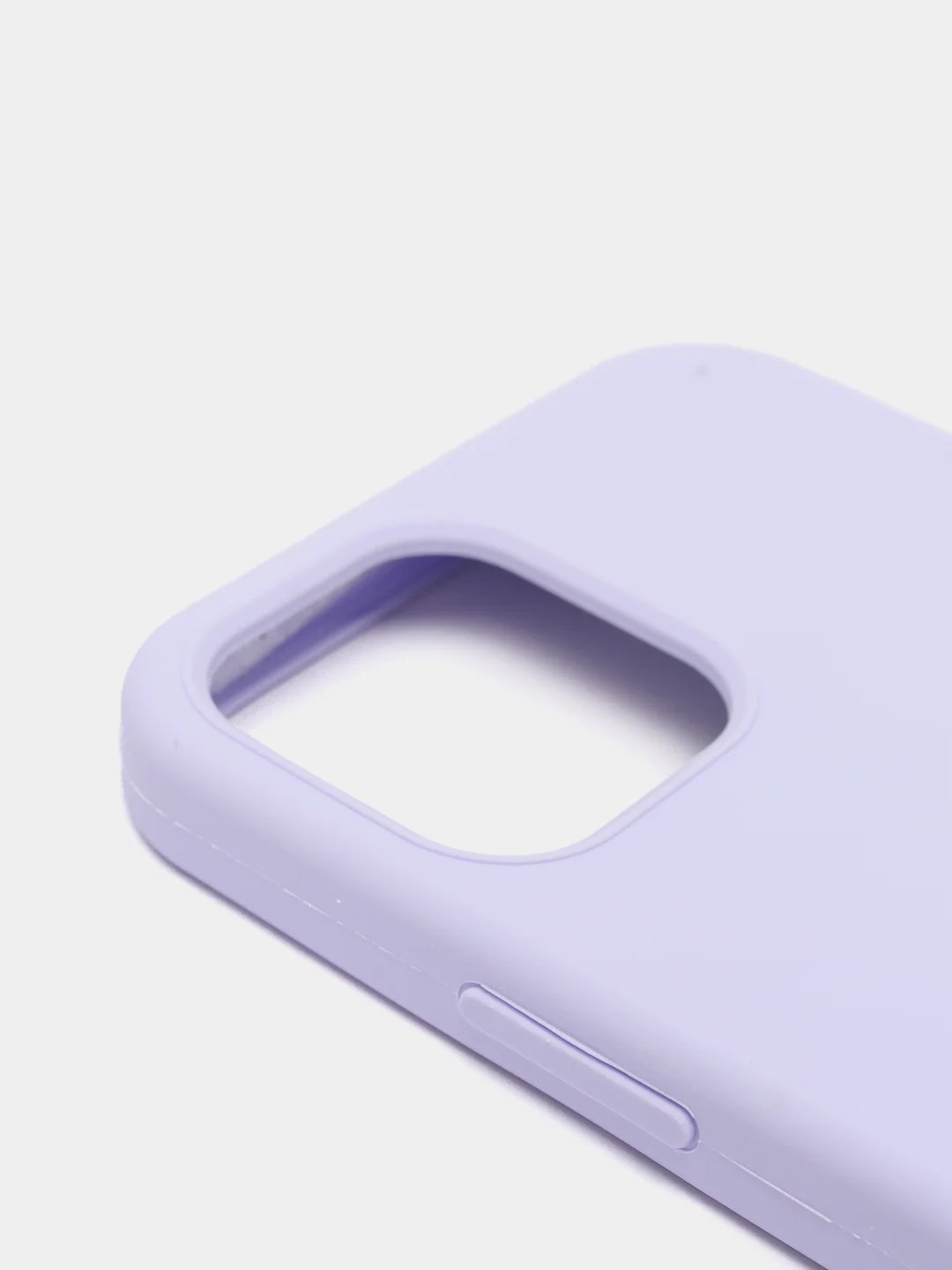 Лавандовый чехол Silicone Case для iPhone 12/12Pro, закрытый низ